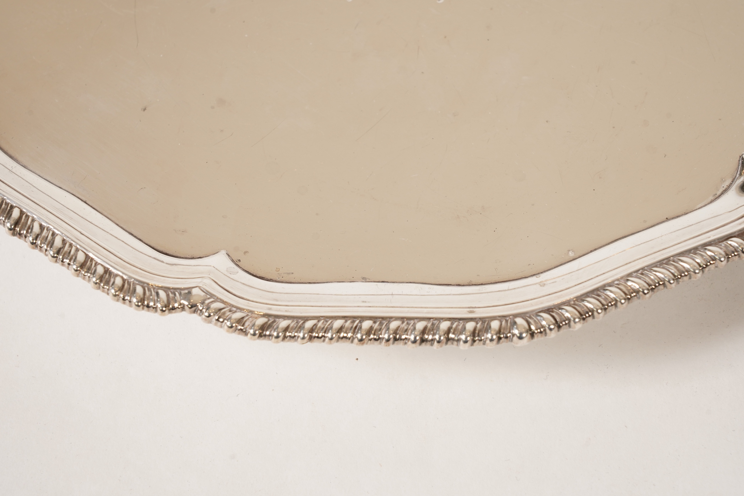 A George III silver salver, by Hannam & Crouch